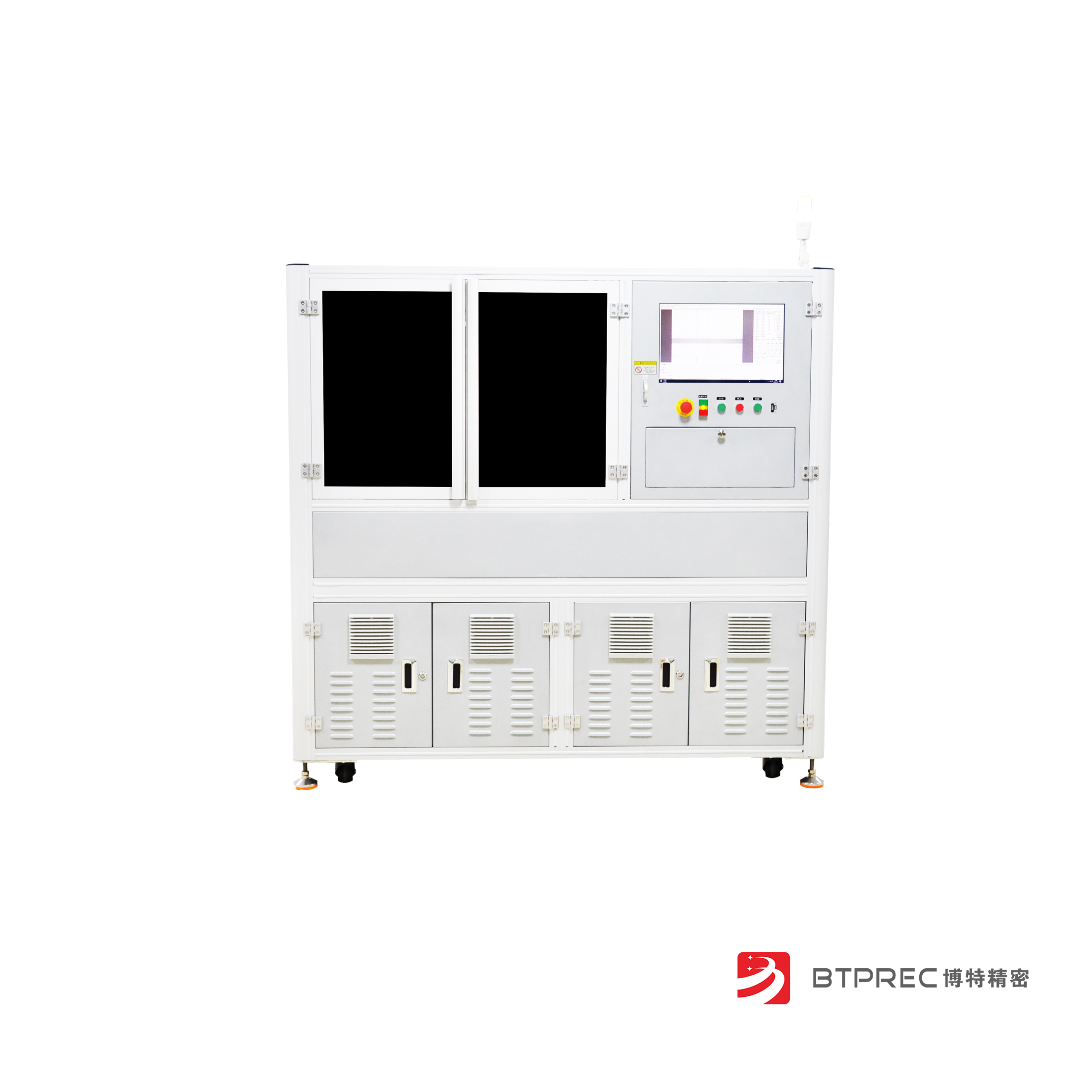 PCB全自動在線激光鐳雕機_雙面翻板視覺定位打標機